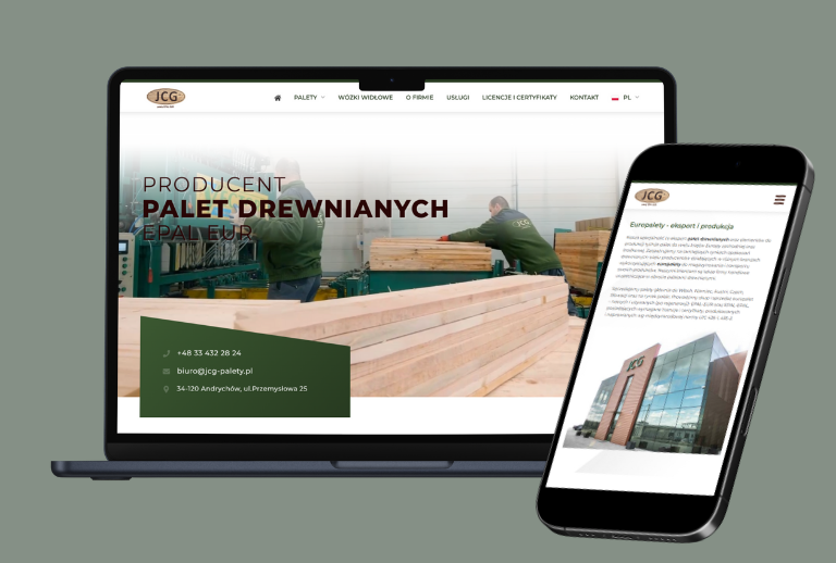 JCG Palety — realizacja ze starego portfolio