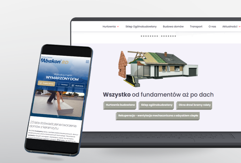 Hurtownia Abakon — realizacja ze starego portfolio
